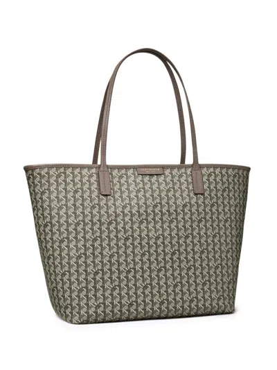 Tory Burch Grey Ever-ready Zip Tote In Gray