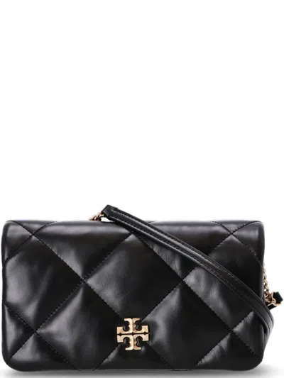 Tory Burch Black Kira Diamond Quilt Crossbody Bag In Black