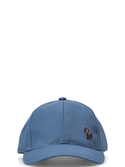 Ps By Paul Smith Blue Logo Baseball Hat In Blue