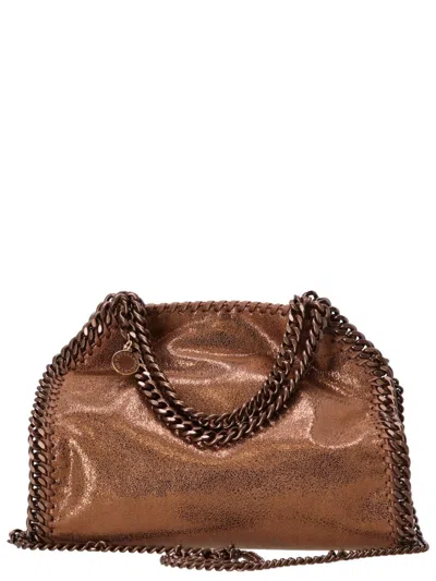 Stella Mccartney Bronze Falabella Mini Tote In Brown