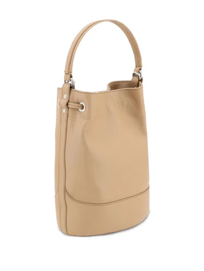Zanellato Monda Daily Small Leather Bucket Bag In Brown