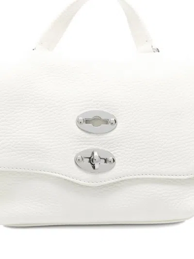 Zanellato Postina Daily Baby Leather Handbag In White