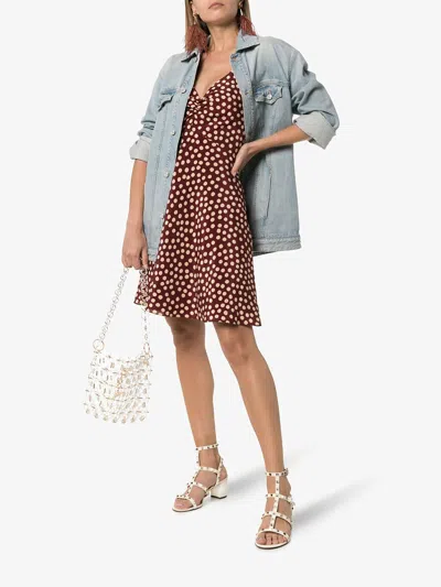 Valentino Garavani Rockstud Leather Sandals In White