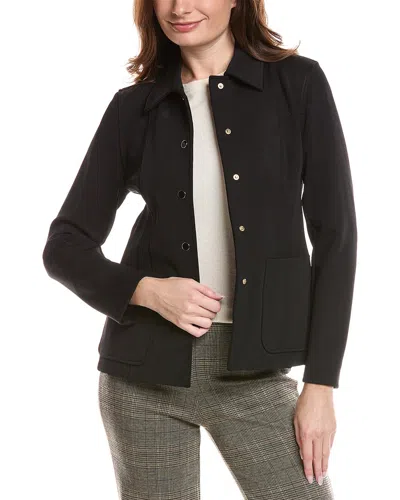 Lafayette 148 New York Two-pocket Jacket In Black