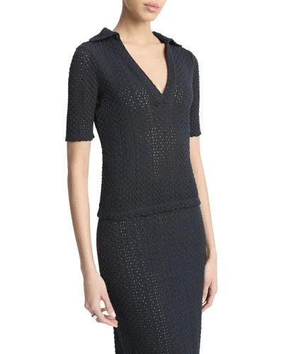 Vince Polo Shirt In Black