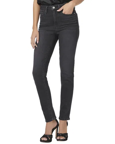 Paige Gemma Black Lotus High Rise Slim Cigarette Jean In Black