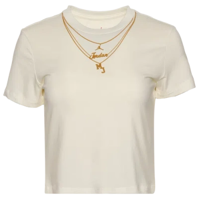 Jordan Womens  Flight Tmid Graphic Short Sleeve T-shirt In White