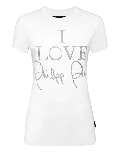 Philipp Plein T-shirt Sexy Pure Round Neck Ss In White