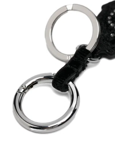 Ganni Western Boot Keyring In Black