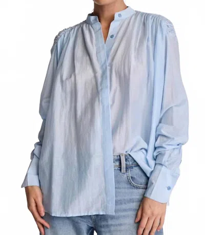 Sundays Alfie Button-up Shirt In Sky Blue In Blue