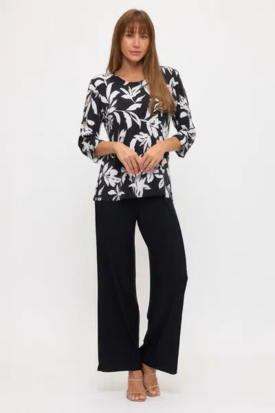 Truedames Hit Side Button Sleeve Top In Blue