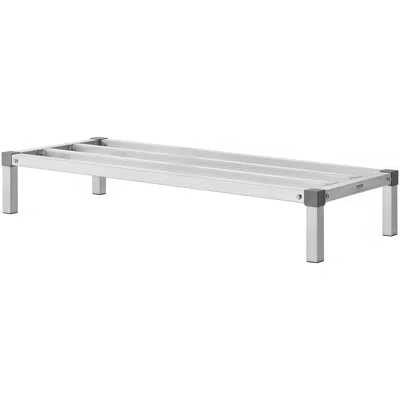 Vevor Newly Upgraded!aluminum Dunnage Rack Stationary Dunnage Rack 48' X 20' X 8' Storage Rack - Silver In Silver