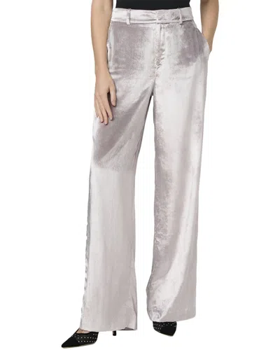 Paige Chateau Pewter Wide Leg Trouser Jean In Silver
