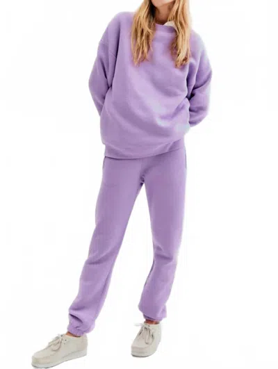 Kule Women's Spongee Sweatpants In Lilac In Purple
