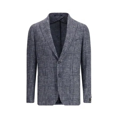 Tagliatore Rev. Lancia Microfantasia Blazer In Gray