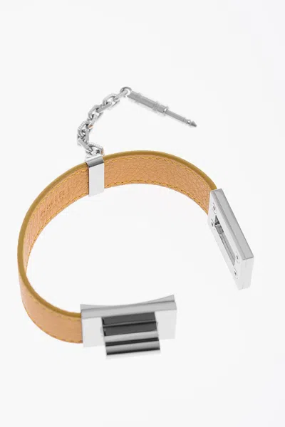 Amiri Pebbled Jax Bracelet Kayak In Brown