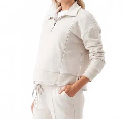 Ripe Terry Nursing Sweatshirt In Chalk In White