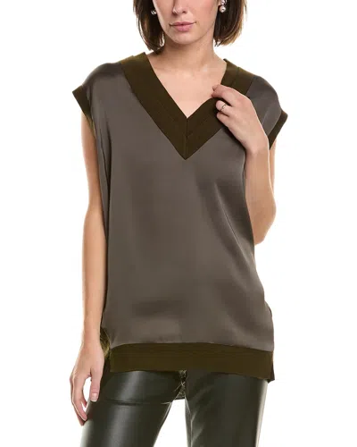 Allsaints Bern Wool Back Tank In Green