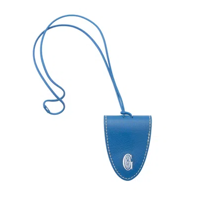 Pre-owned Goyard Leather Croc Universel In Blue