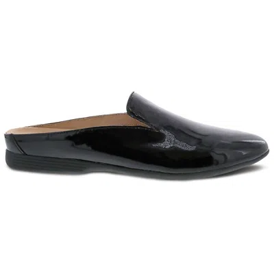 Dansko Lexie Leather Mule In Black Patent