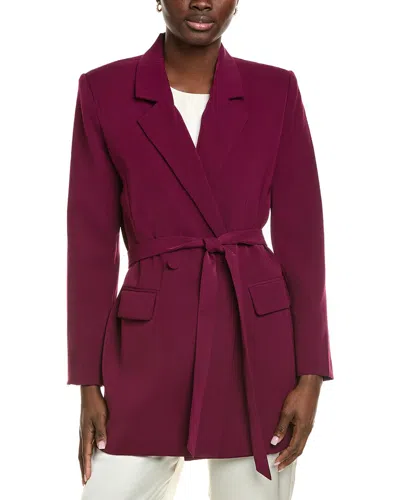 Endless Rose Straight Belted Blazer In Brown