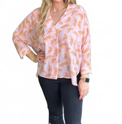 Sincerely Ours Tiger Daisy Sabine Top In Multi In Multi