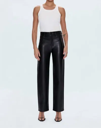 Pistola Cassie Super High Rise Straight Pants In Onyx In Black