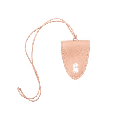 Pre-owned Goyard Metallic Leather Croc Universel In Pink