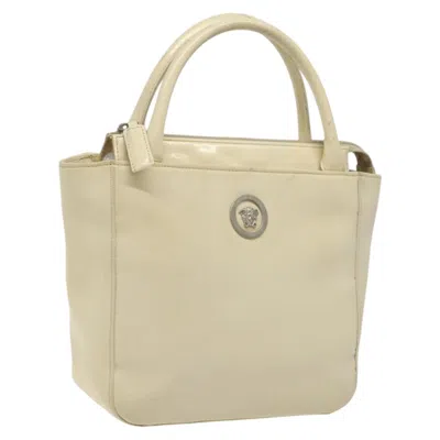 Pre-owned Versace Vintage Handbag Nylon Nylon Handbag () In Sand