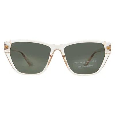 French Connection Fc 23 56 Emb Nde Green Cat Eye Ladies Sunglasses 10266550.lts Emb Nde In White