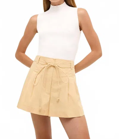 Marie Oliver Mazie Mock Neck Top In Cool White In Multi