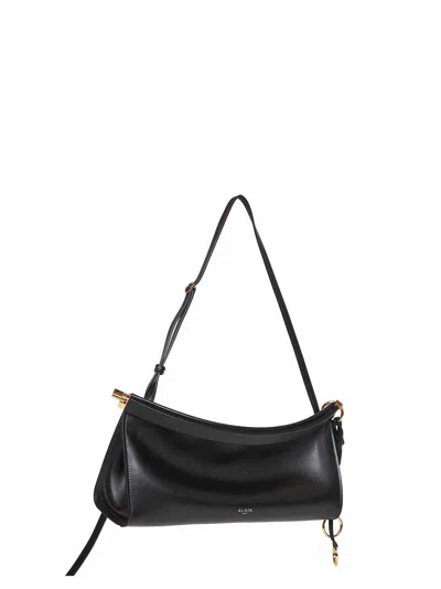 Alaïa Alaia Women Le Click East West Medium Leather Bag In Black