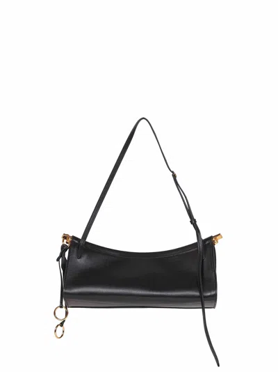 Alaïa Alaia Women Le Click East West Medium Leather Bag In Black