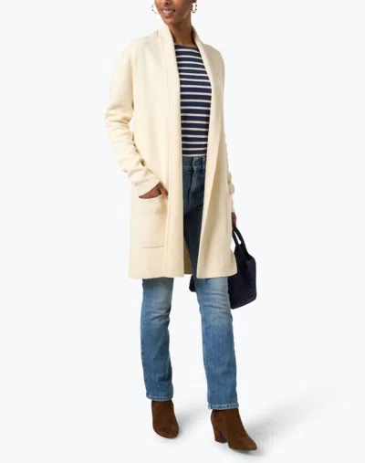 Burgess Sweaters Travel Coat In Chalk In White
