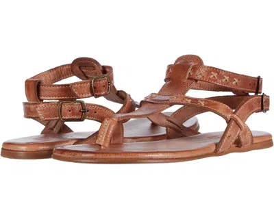 Bed Stã¼ Bed Stã.25 Moon F373152-915 Thong Women's Tan Dip Dye Leather Sandals Gal2075 In Brown