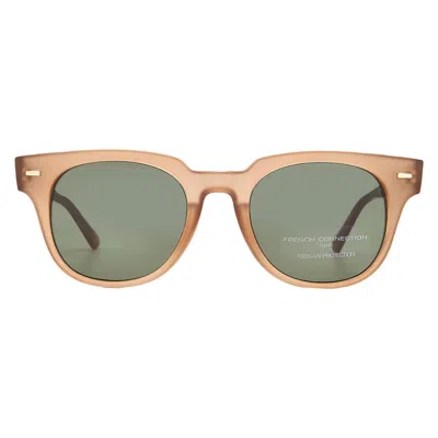 French Connection 54281fcu830 Green Round Ladies Sunglasses 10261769.lts Tpe In Brown