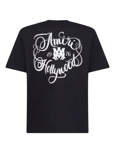 Amiri Graphic Print Crew Neck Short Sleeve Top In Multi