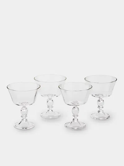 Akua Objects Alban Crystal Champagne Coupes (set Of 4) In Transparent