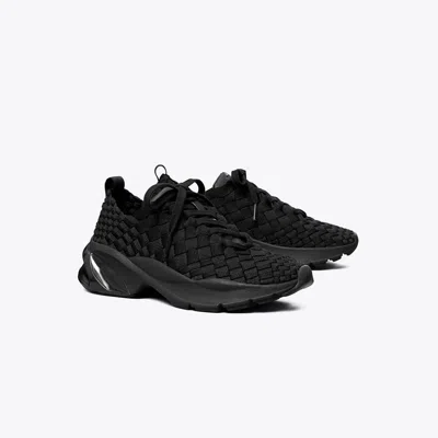 Tory Burch Damen Gewebte Good Luck Sneaker In Black