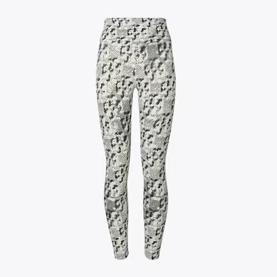 Tory Burch Damen Federleichte 7/8-leggings Mit Hohem Bund Und Print