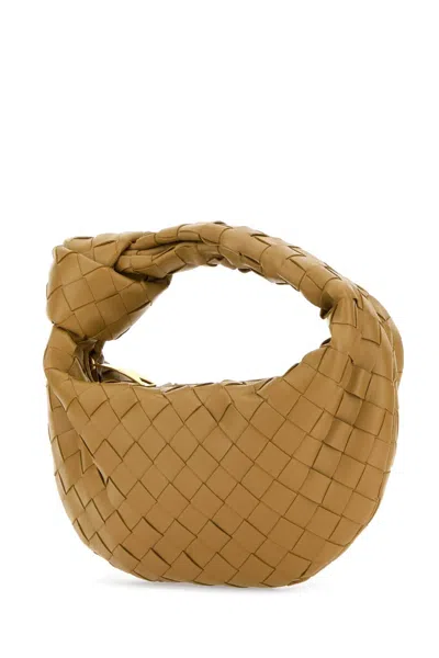 Bottega Veneta Women Cappuccino Nappa Leather Mini Jodie Handbag In Brown