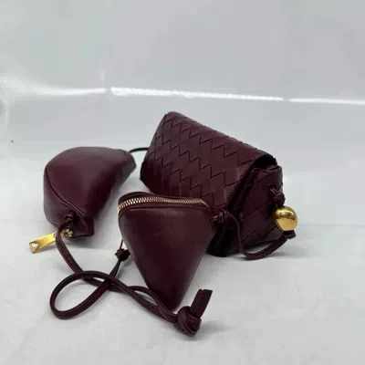 Bottega Veneta Women Pre-loved Bag Brand New Condition In Burgundy