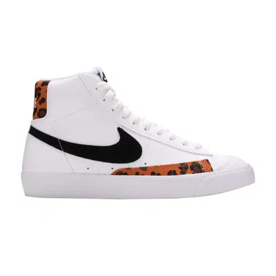 Pre-owned Nike Blazer Mid '77 Gs 'white Leopard' | Kid's Size 5.5