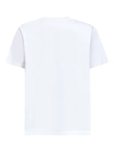 Casablanca Volcano-print Logo T-shirt In White