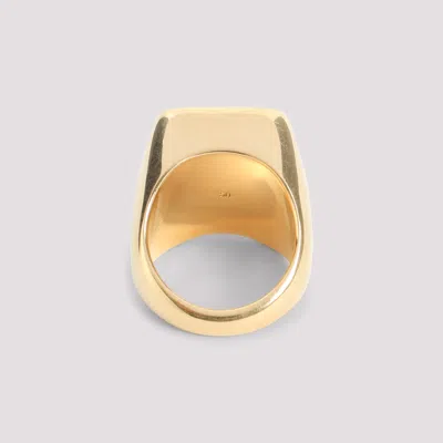Celine Square Signet Ring Women In Gold