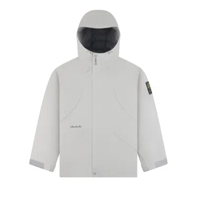 Pre-owned Aimé Leon Dore Gore-tex Down Filled Parka 'lunar Rock' | White | Men's Size L