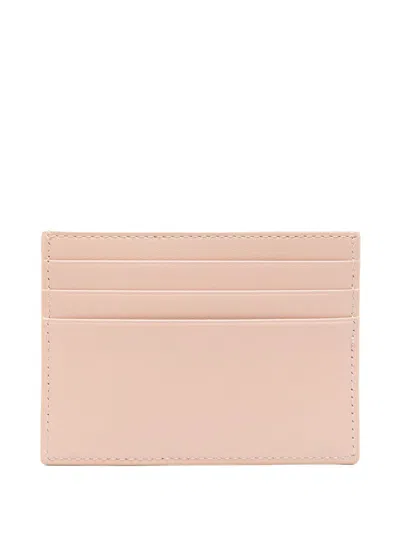 Celine Women Triomphe Leather Card Case In Pink