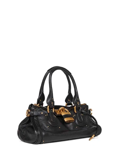 Chloé Women Black Paddington Shoulder Bag In Black