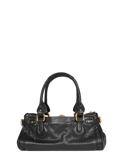 Chloé Women Black Paddington Shoulder Bag In Black