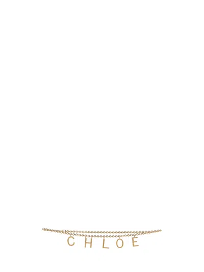 Chloé Women Gold  Letters Jewelry Belt In Gold